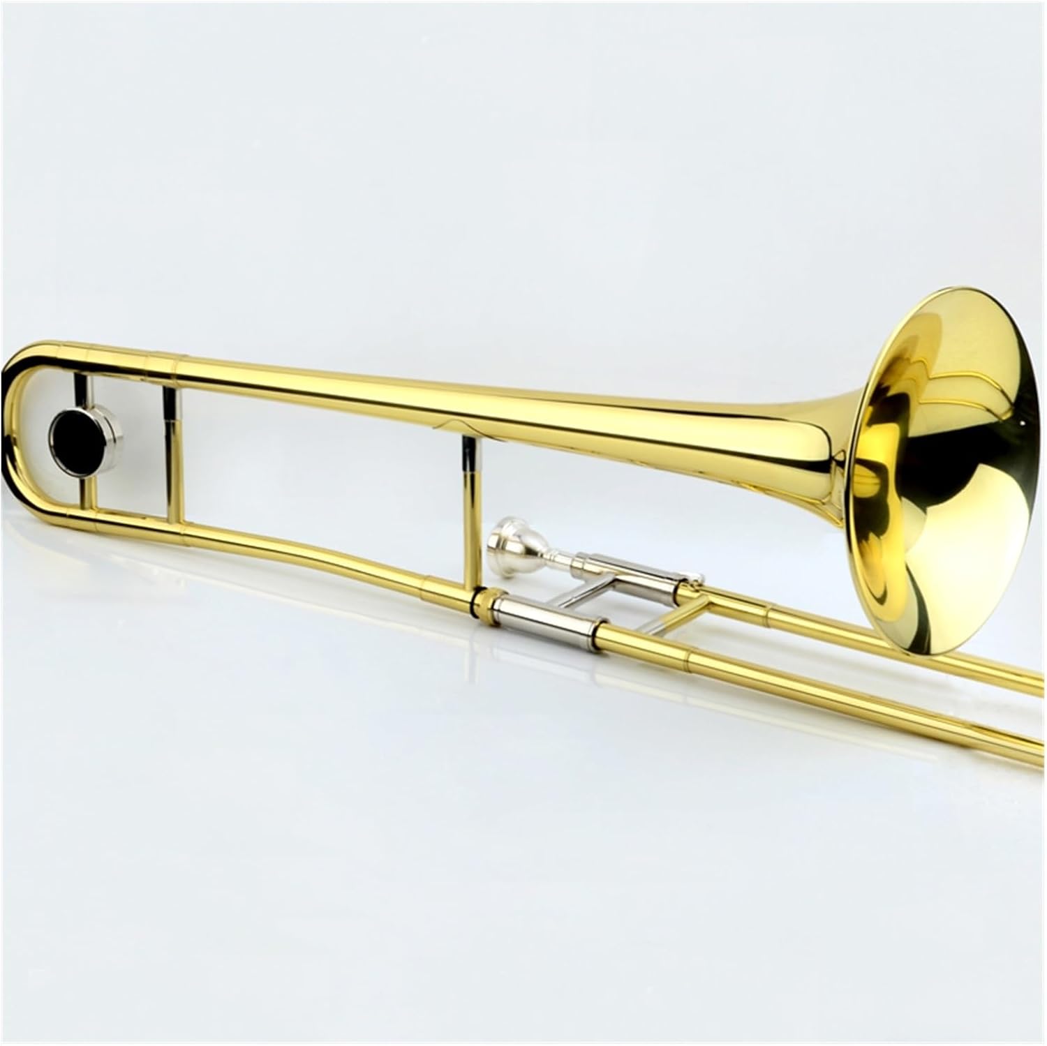 Adult Trombone Instrument Alto Trombone B Flat Professional Adult Performance Instrument Painted Gold(Gold)
