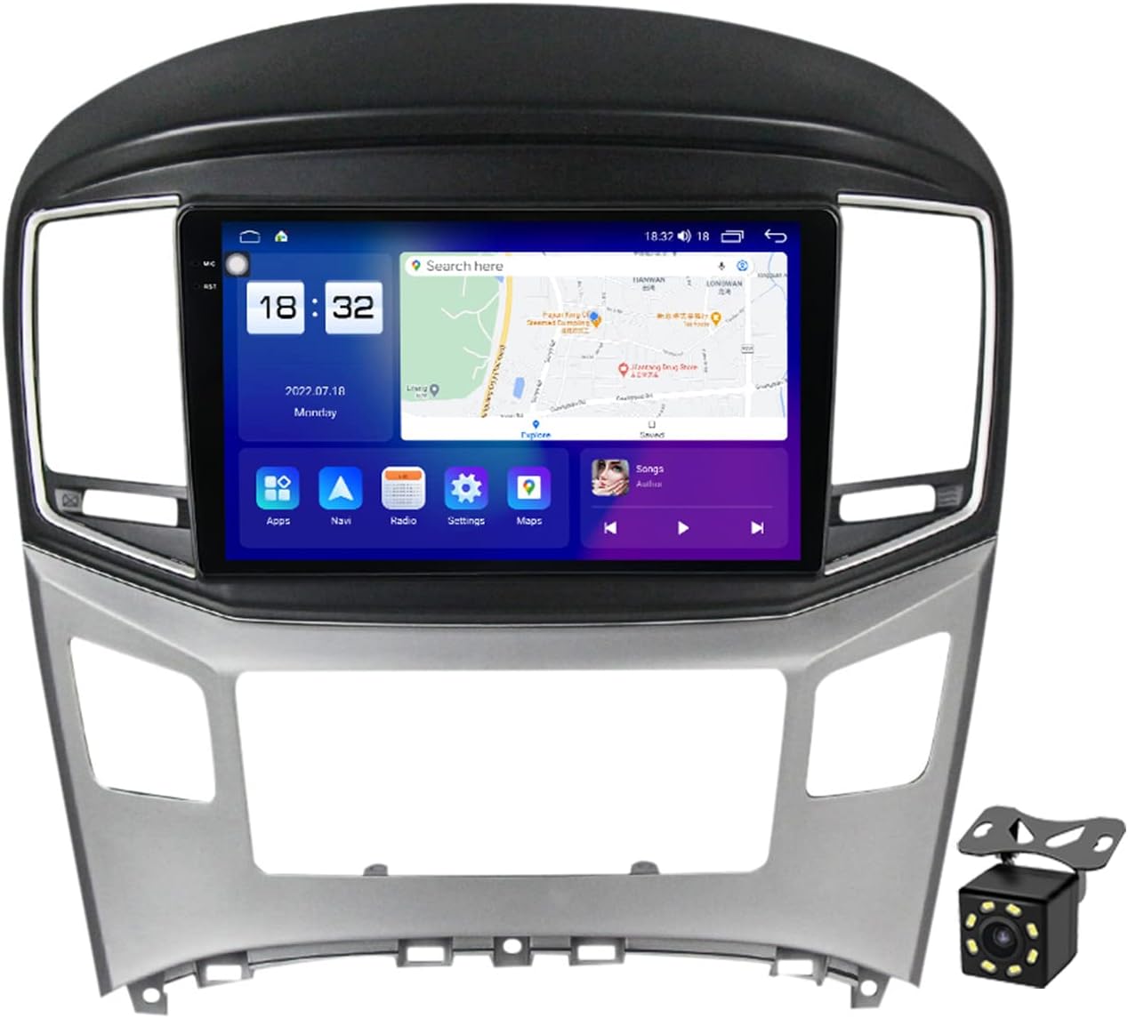 Android 12 Navigation GPS Car Stereo for Hyundai H1 II 2 TQ 2015-2021 Car Radio Multimedia Video Player 2K Screen with Carplay/Bluetooth/Wifi/4G/RDS/FM/SWC/DSP