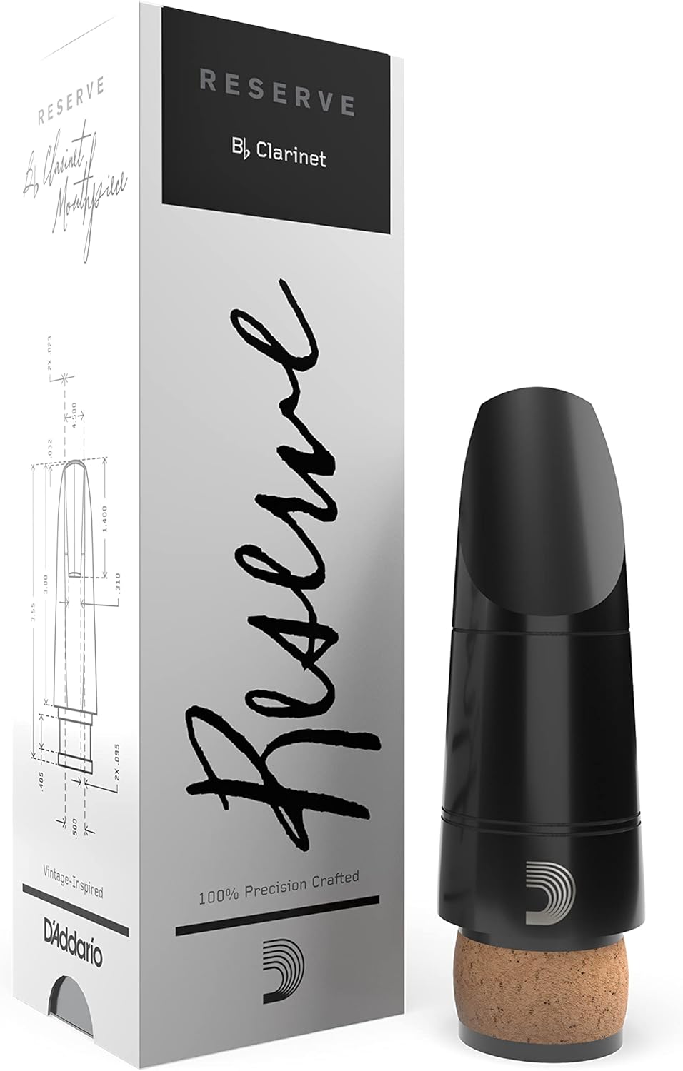 D’Addario Woodwinds Reserve Bb Clarinet Mouthpiece, X15E