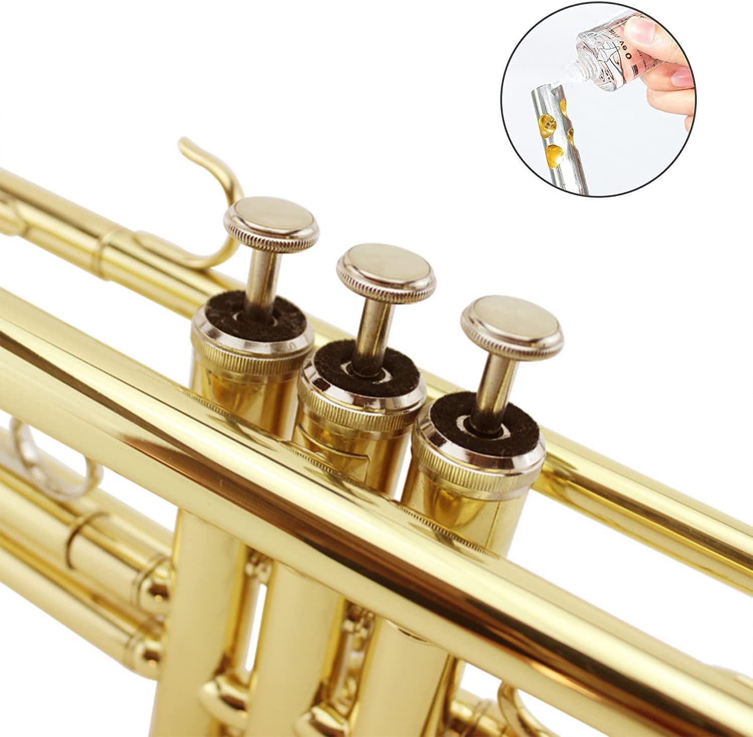 Bb Trumpet for Student Beginner Brass Wind Musical Instrument for Orchestra, Band, Concert Performance (Gold)
