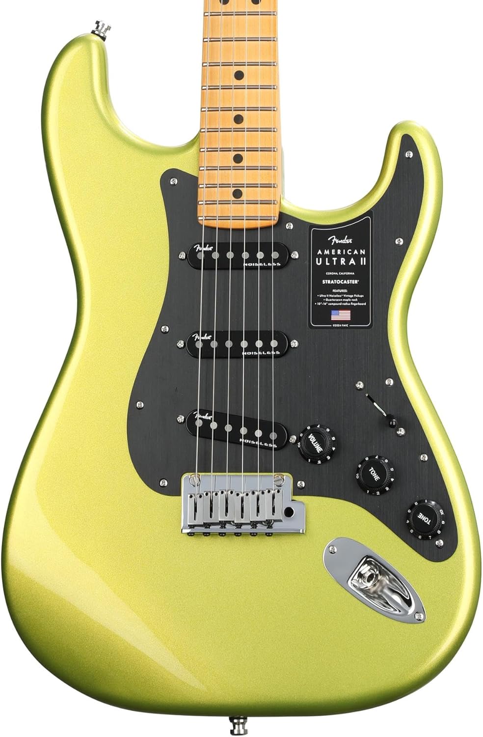 Fender American Ultra II Stratocaster Electric Guitar - Solar Flare, Maple Fingerboard