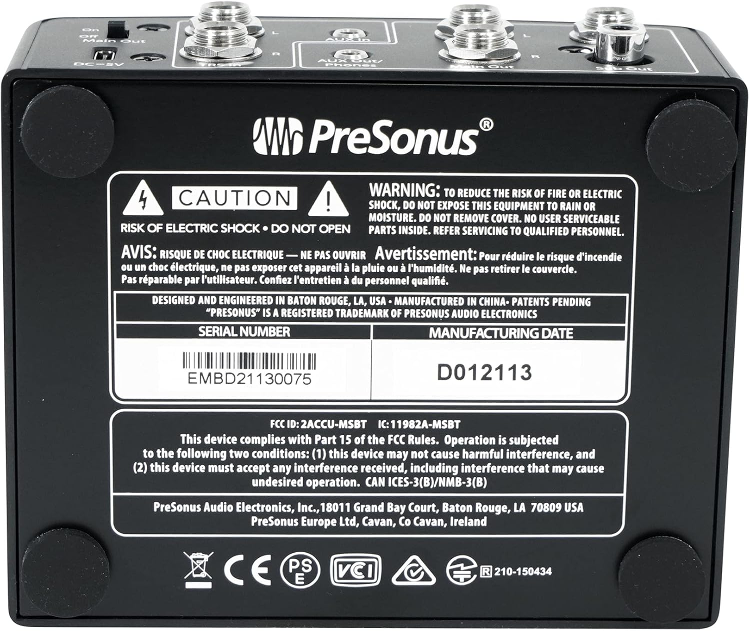 PreSonus MicroStation BT 2.1 Monitor Controller with Bluetooth Connectivity