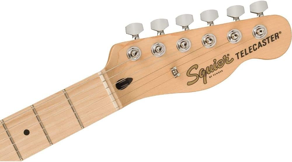 Squier by Fender Affinity Series Telecaster, Maple fingerboard (Butterscotch Blonde) Bundle with Fender 10ft Cable (Straight/Straight), Guitar 12-Pack Picks, and 2