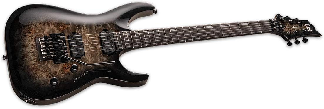 ESP Guitars 6 String Electric Guitar, Black Natural Burst, Right (LH1001FRBPBLKNB)