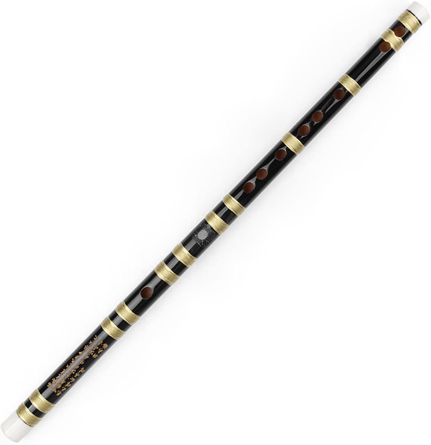 TSTS Chinese Bamboo Flute 12 Holes Chinese Traditional Dizi Woodwind Bamboo Flute Musical Instruments Handmade for Beginners (Color : D Key)