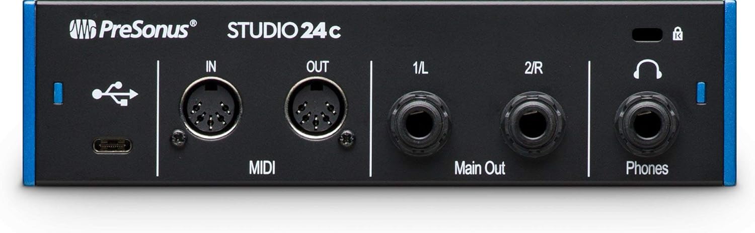 Audiosavings Bundle: Presonus STUDIO 24C 2x2 USB-C Audio MIDI Recording Interface, 2 XMAX Mic Preamps Bundle with PRESONUS S15 ART UPG Studio One 5 Professional Upgrade from Artist Versions (2 Items)