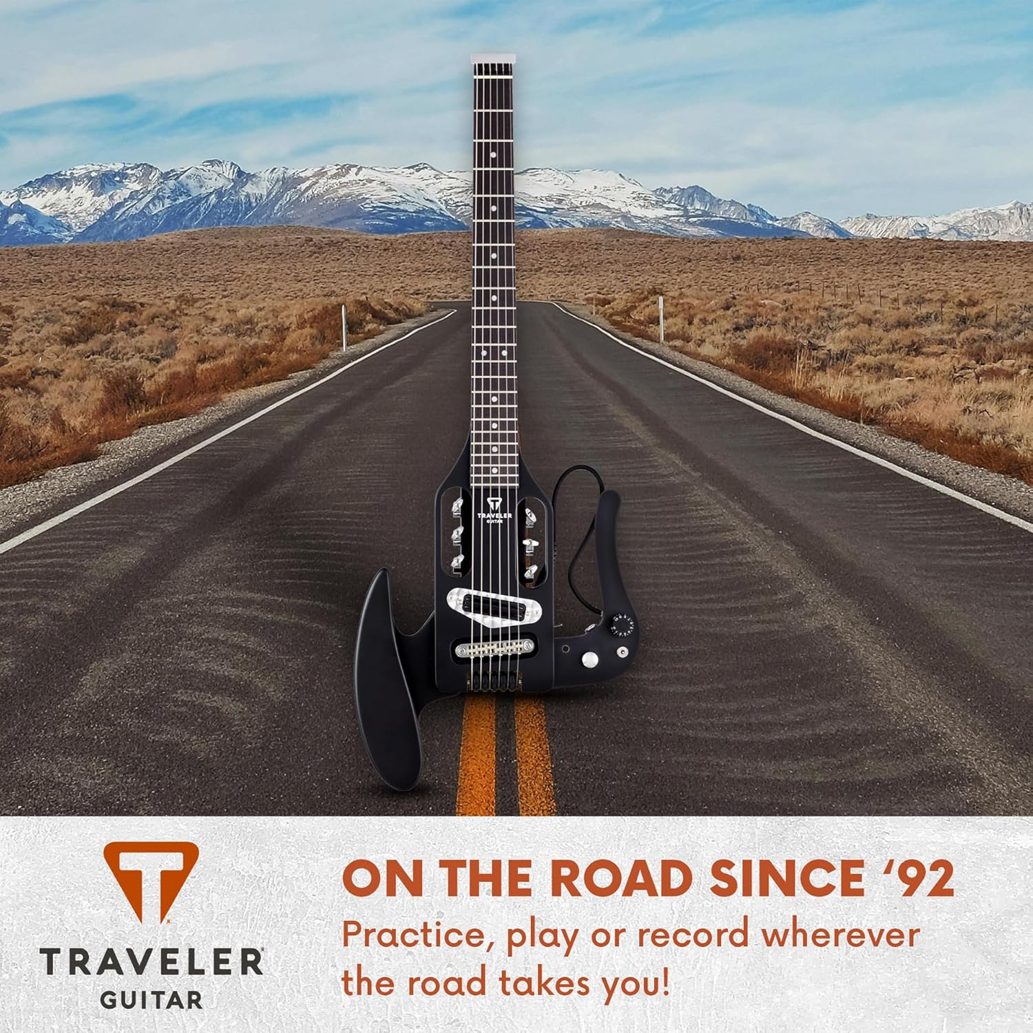 Traveler Guitar Acoustic Guitar 6 String Pro-Series Mod-X (Matte Black), Right, (PSM BKM)