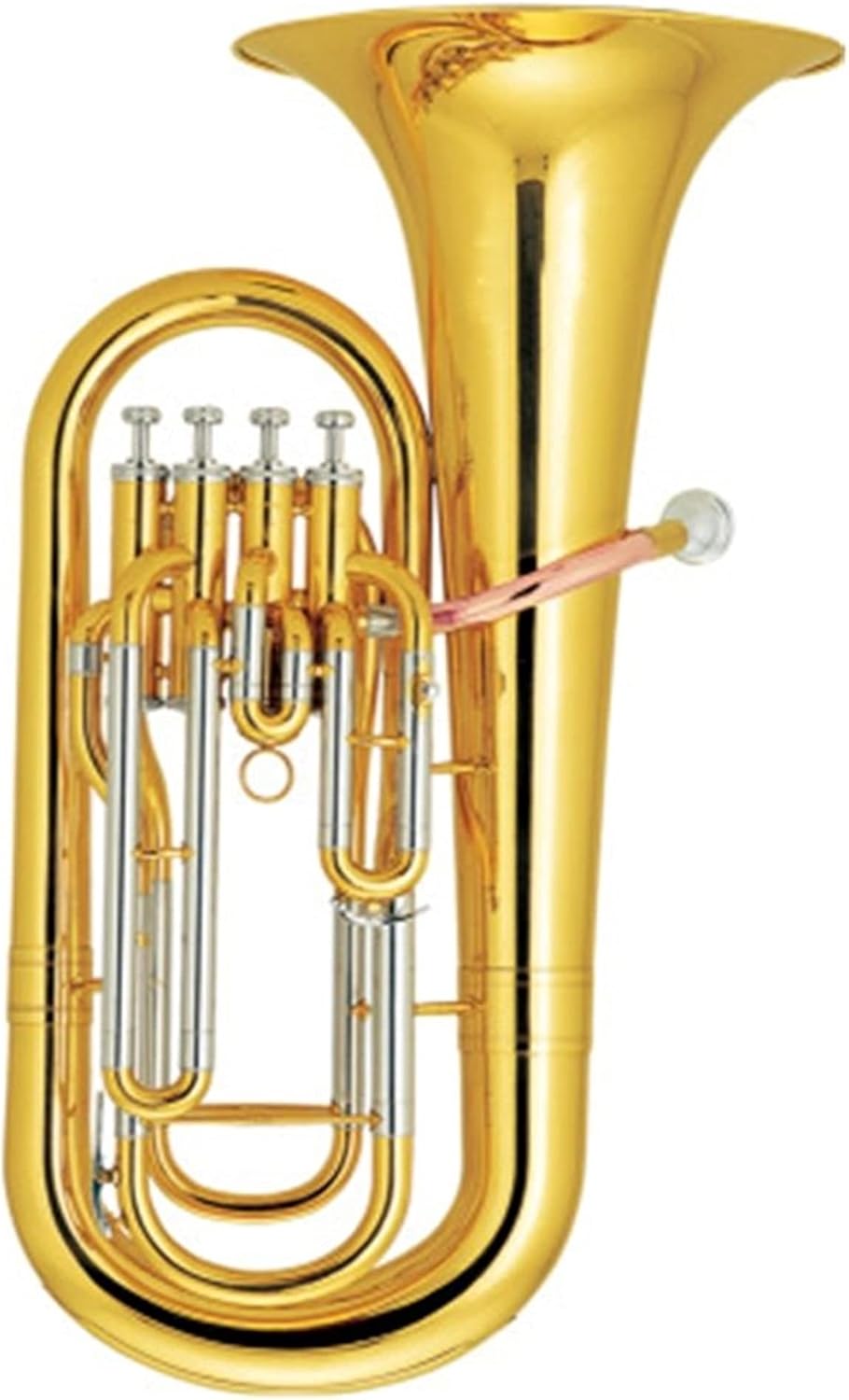 High Grade Gold Lacquer Euphonium 4 Pistons Student Euphonium