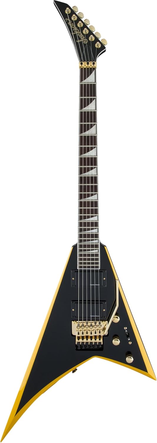 Jackson X Series Rhoads RRX24 - Black with Yellow Bevels