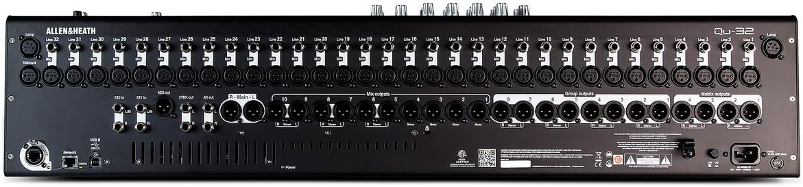 Allen & Heath Qu-32 38-In/28-Out Digital Mixing Console/USB Recording Interface