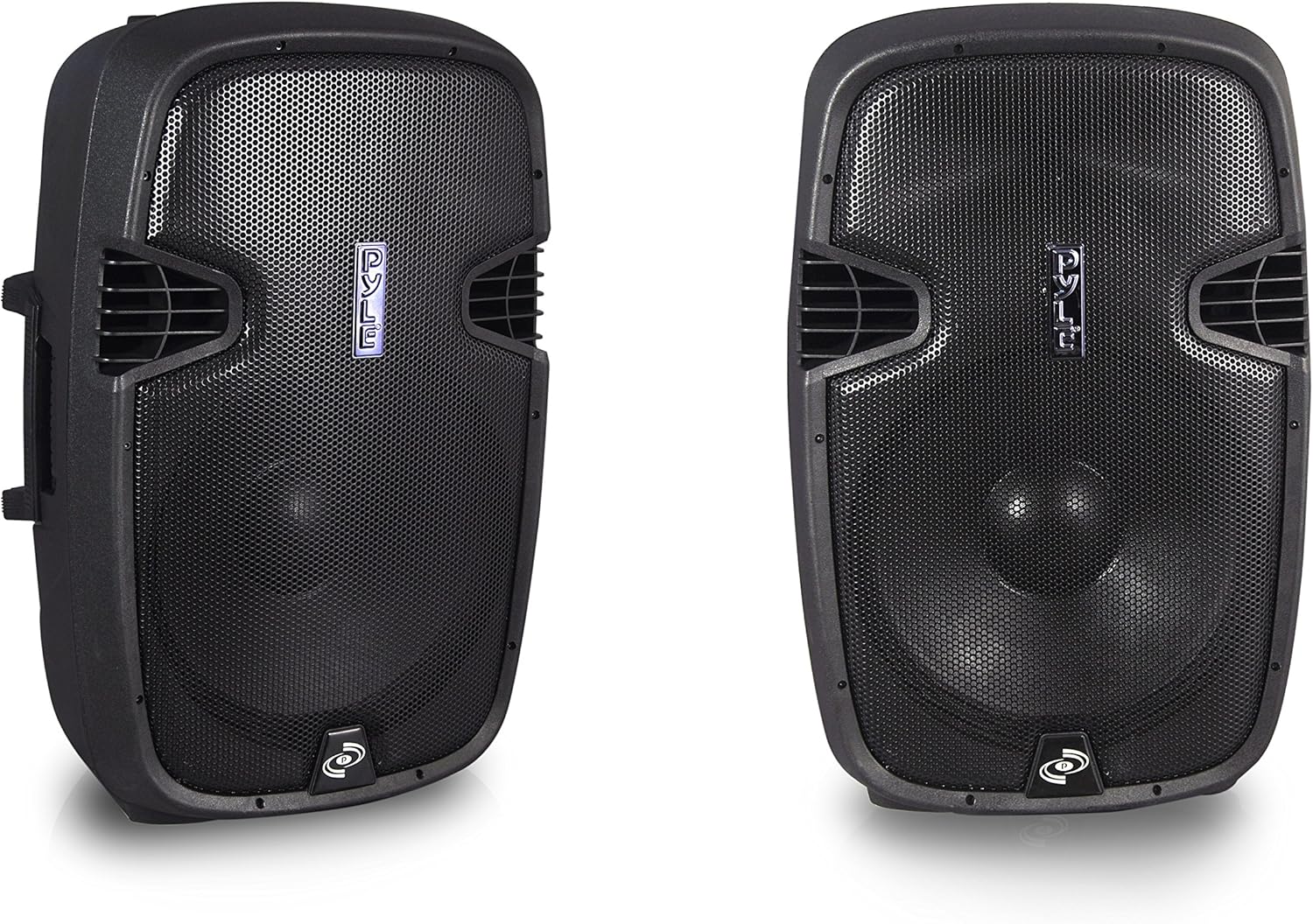 Pyle Wireless Portable PA Speaker System - 1500W High Powered Bluetooth Compatible Active Outdoor Sound Speakers w/USB SD MP3 RCA - 35mm Mount, Stand, Microphone, Power Cable - Pyle PPHP155ST