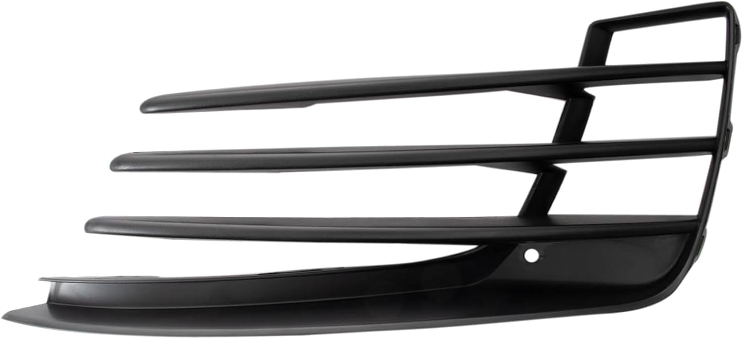 TRQ Left Outer Fog Light Hole Cover Black Drivers Side Compatible with 2015-2017 Volkswagen GTI VW1038138