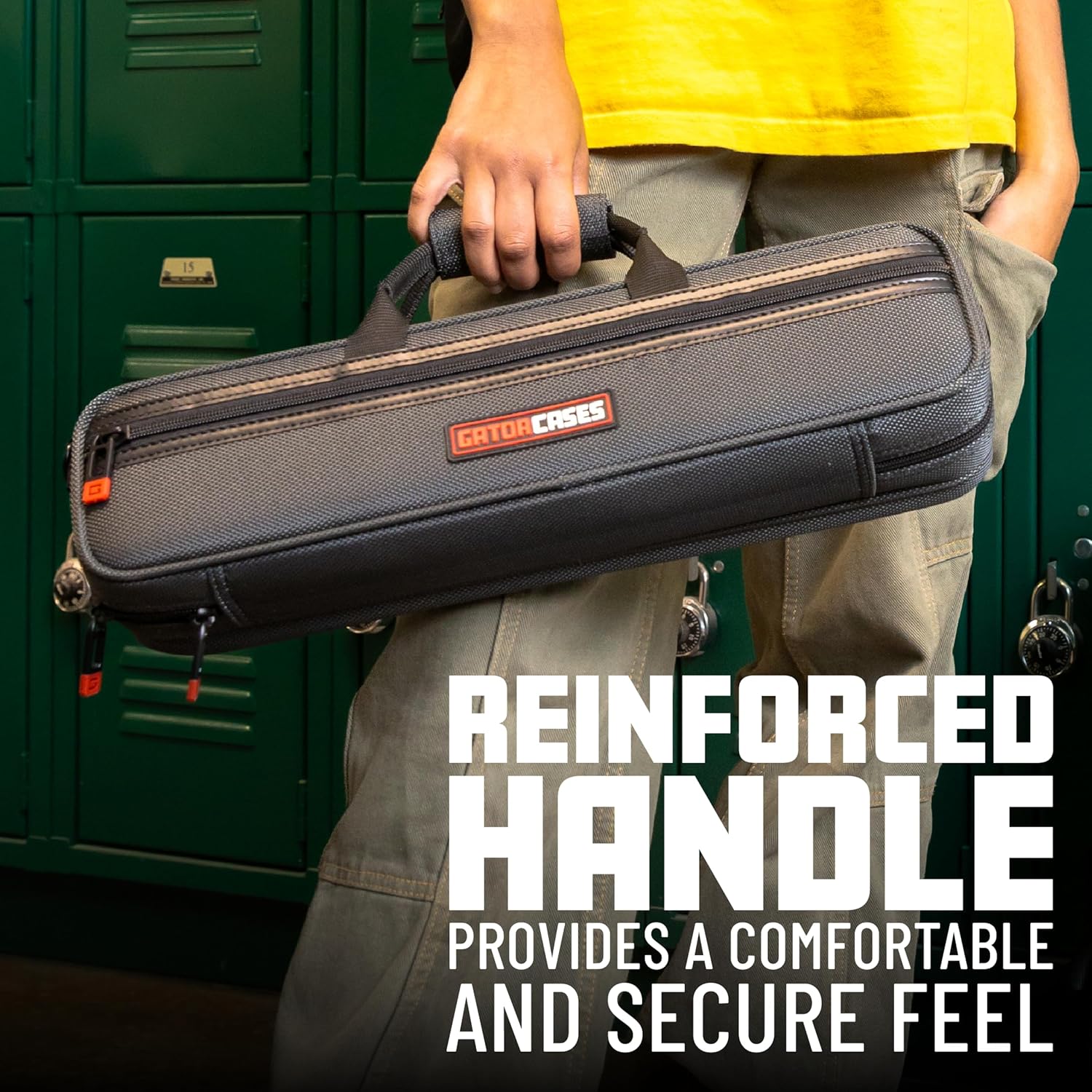 Gator Cases Adagio Series Shaped EPS Polyfoam Lightweight Case for Eb Alto Saxophone; (GL-ALTOSAX-S23)