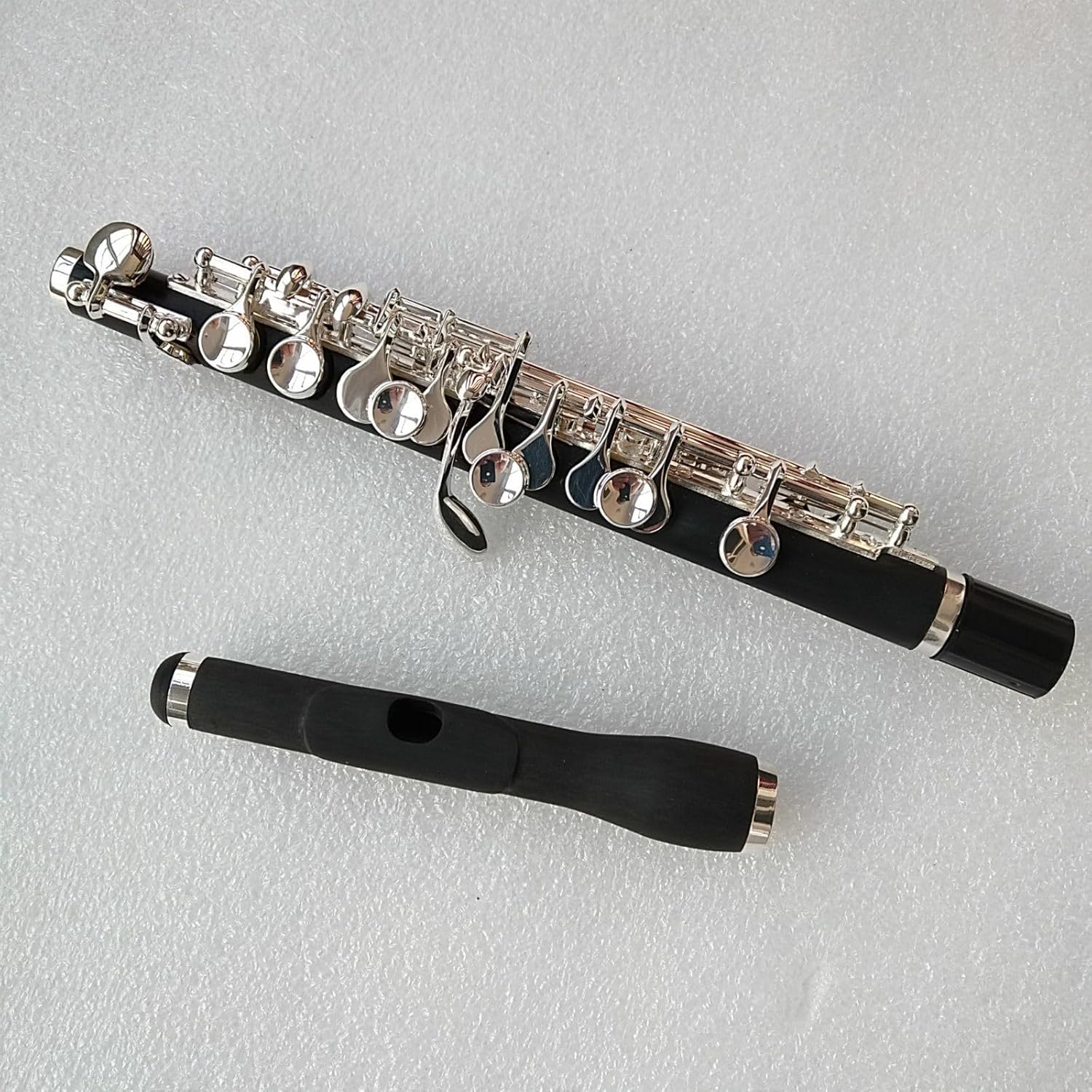 Piccolo Flute with Case C Key Silver Plated Composite Wood (Composite wood)