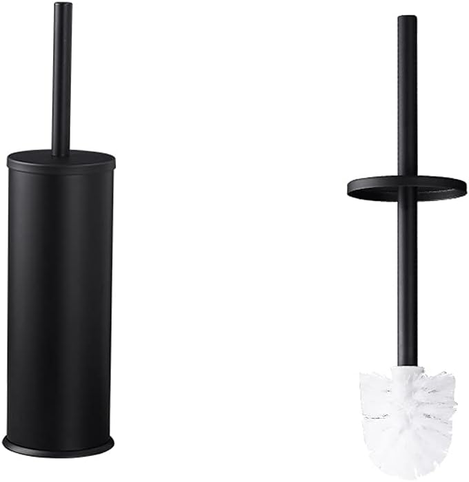 kaijunshop Toilet Cleaner Brush Toilet Brush Holder Household Floor Toilet Bowl Brush Bathroom Long Handle Toilet Cleaning Brushs Modern Bathroom Cleaning Brush Set Toilet Bowl Brush