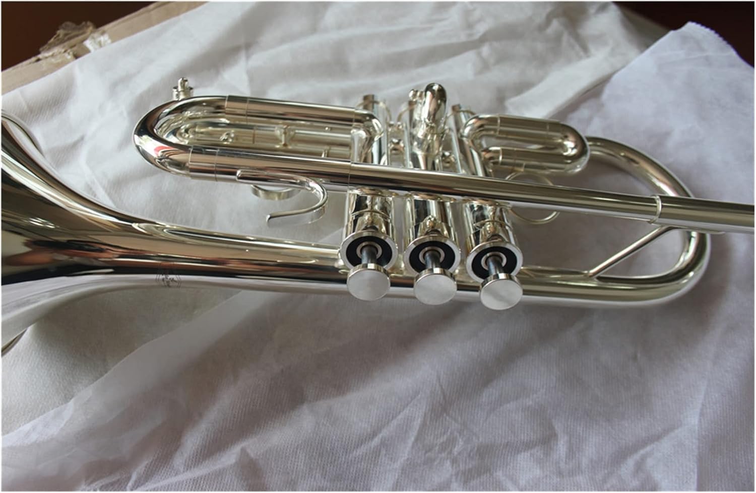 Trumpets Beginner Professional Grade Silver Plated Tone EB Cornet Trumpet Set