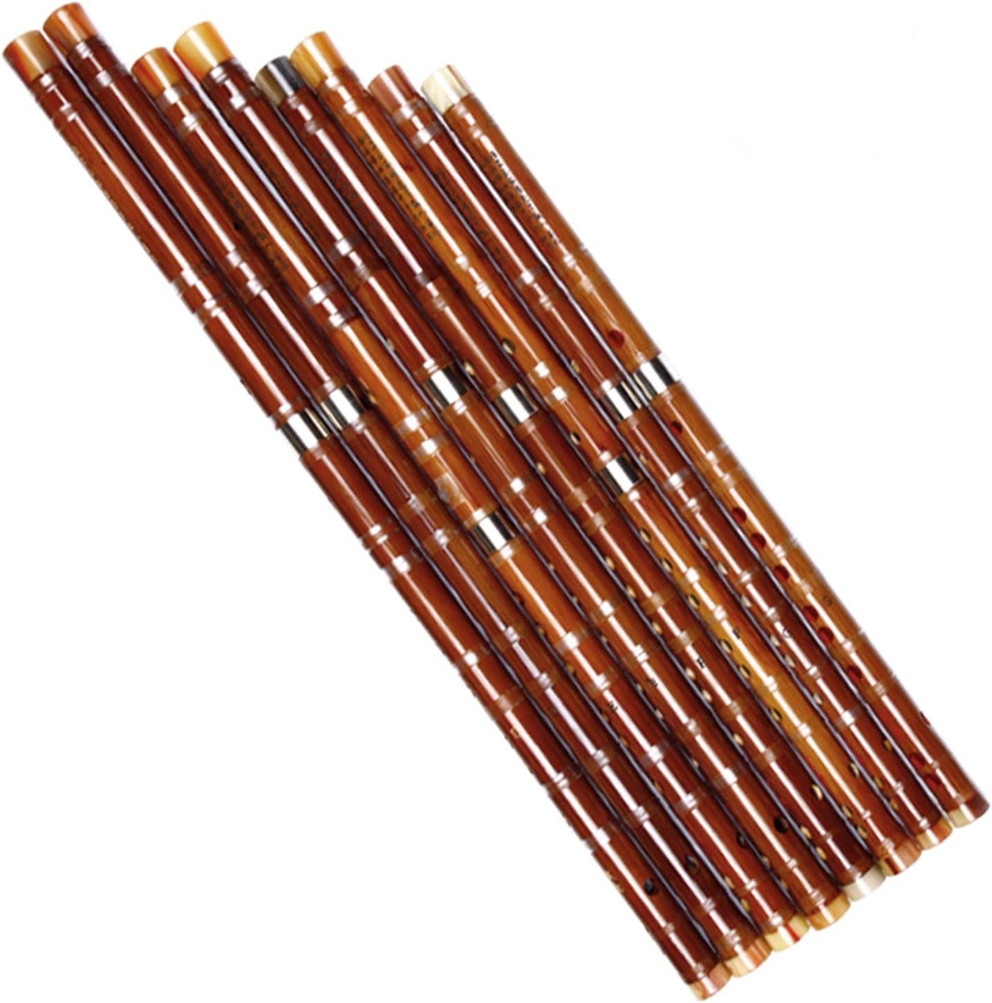 Chinese Bamboo Flute Professional Woodwind Instruments Natural Color Flutes (Color : D)