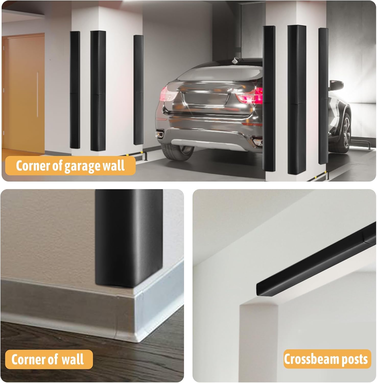 Black Wall Corner Padding 72