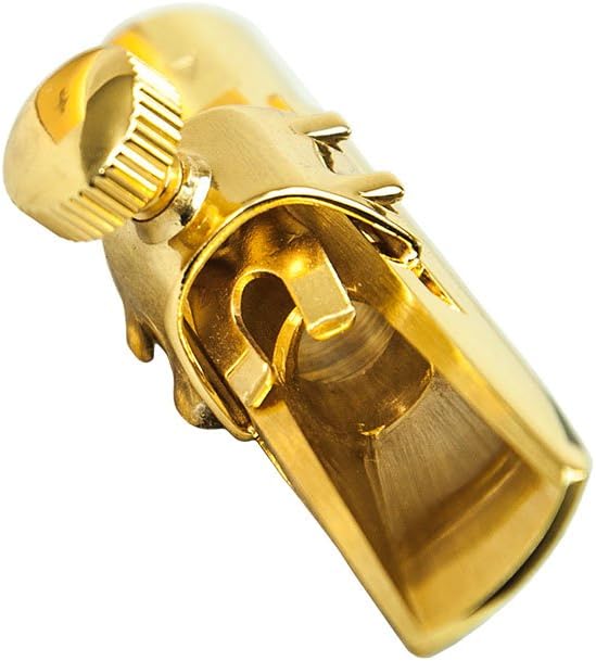 Paititi Professional Gold Plated Soprano Saxophone Metal Mouthpiece #6