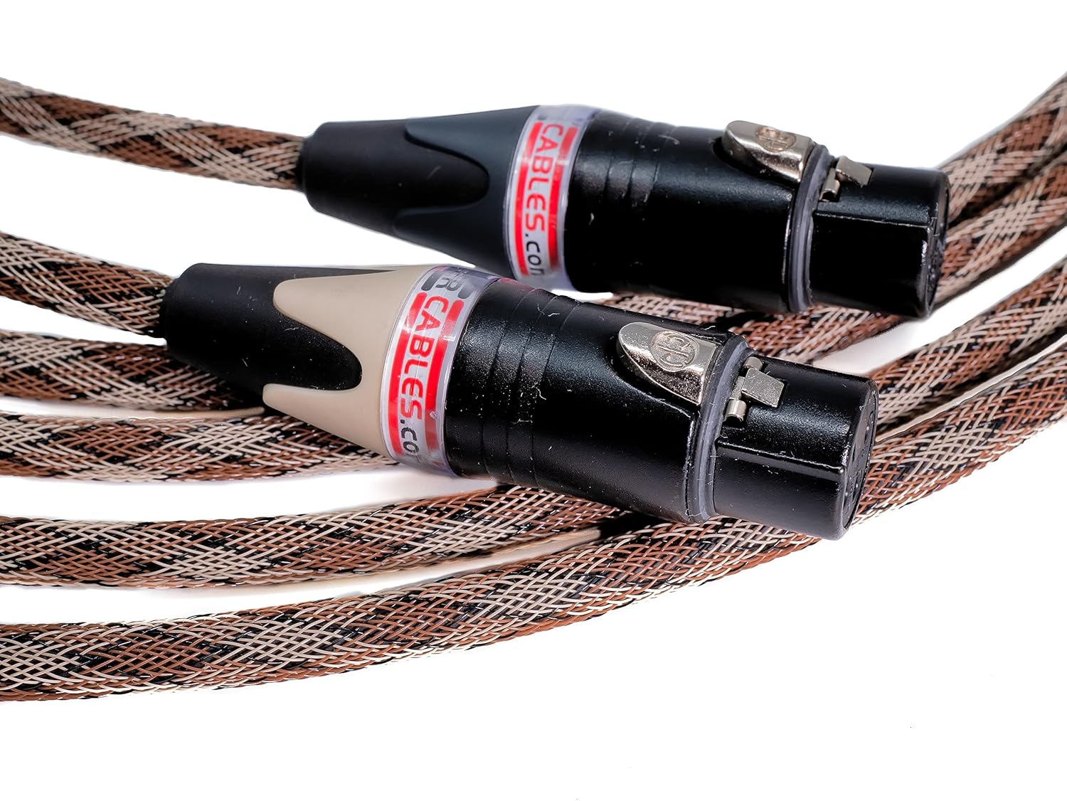 BETTERCABLES.COM Silver Serpent Snake Edition Balanced XLR Audiophile Audio Cables (Pair - 2 Cables) - High-End, High-Performance, Silver/Copper Hybrid, Low-Capacitance - 1.5 Feet