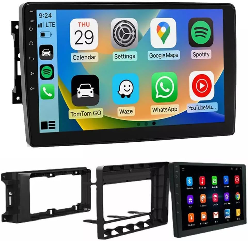 Android 13 Double Din Car Stereo Radio for Jeep Wrangler JK 2007-2017 10 inch Touch Screen Car Stereo with Wireless Carplay Android Auto Support GPS Bluetooth WiFi FM RDS DSP Backup Camera,2+64G