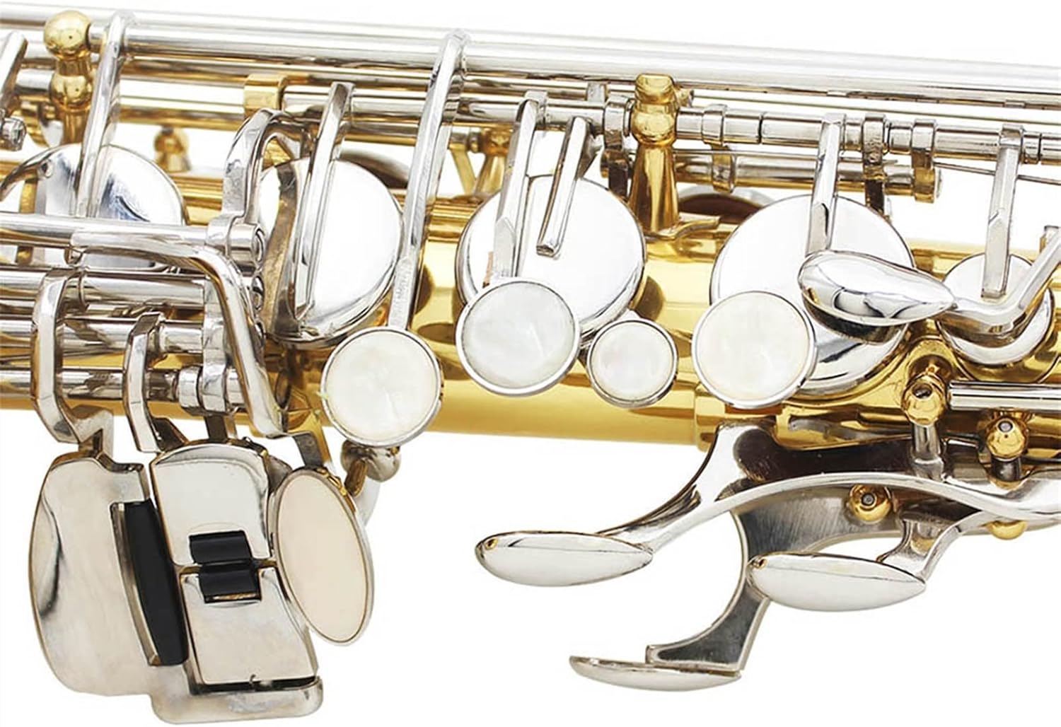 KESHUO EB Alto Saxophone Brass Lacquered Gold E Flat Sax Musical Woodwind Instrument with Case Mouthpiece Accessories Brass Sax Beginners Kit