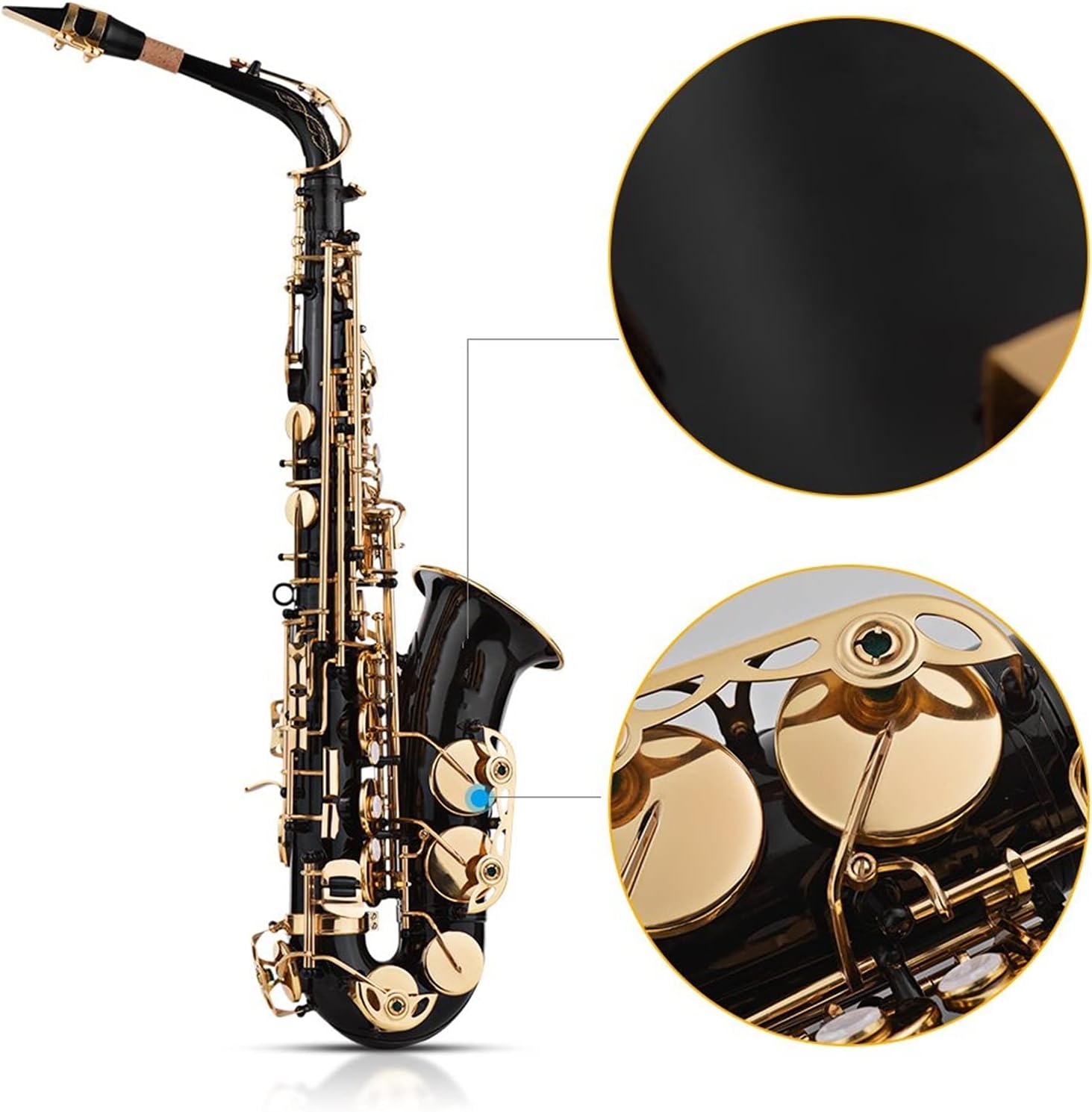 Sax Beginners Kit Professional Bronze Straight Bb Saxophone Saxophone Sax Woodwind Instrument Carve Pattern Wind Instrument