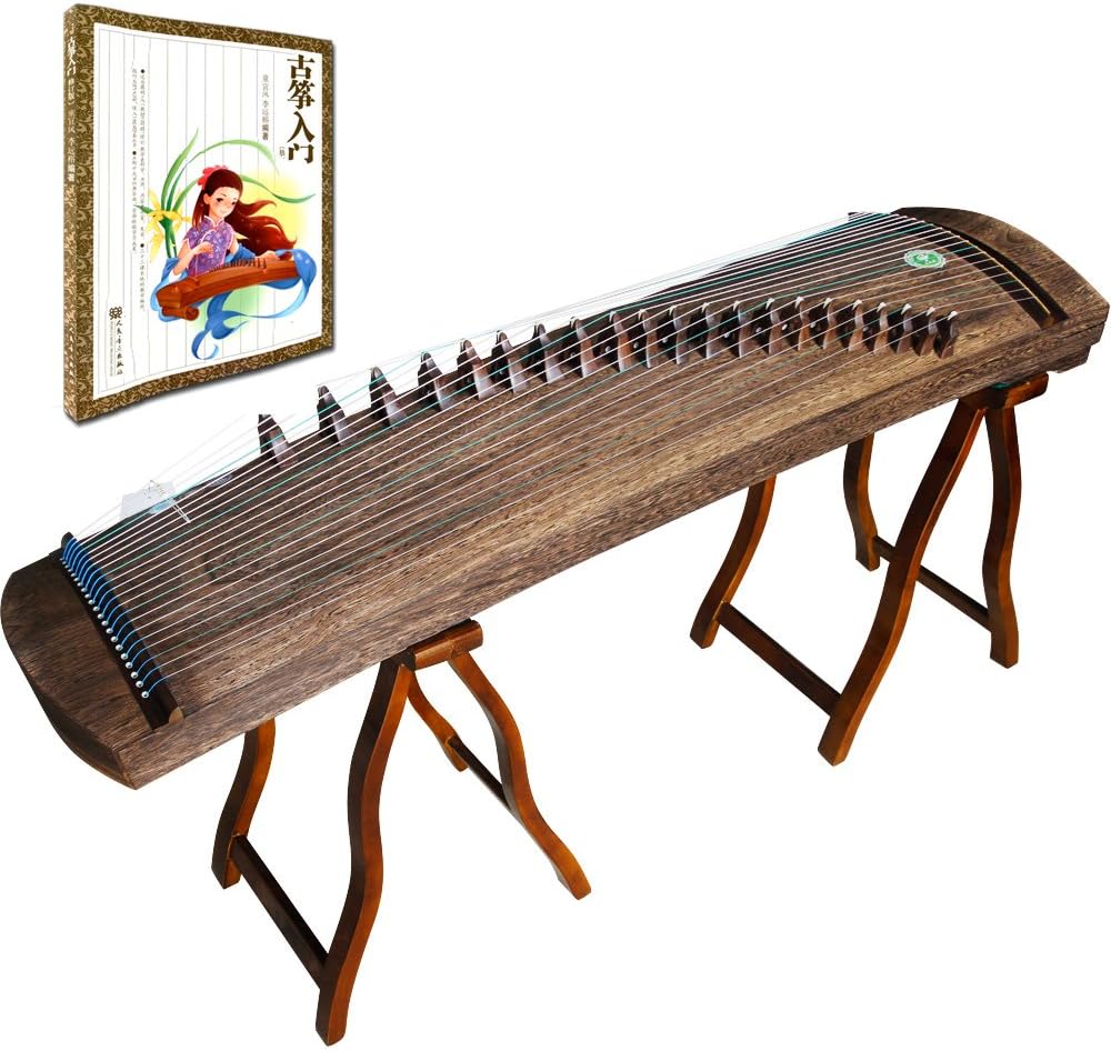 OrientalMusicSanctuary Improved Professional Performers' All- Paulownia Travel Guzheng - INCLUDES COMPREHENSIVE TUTORIAL BOOK AND ETUDES