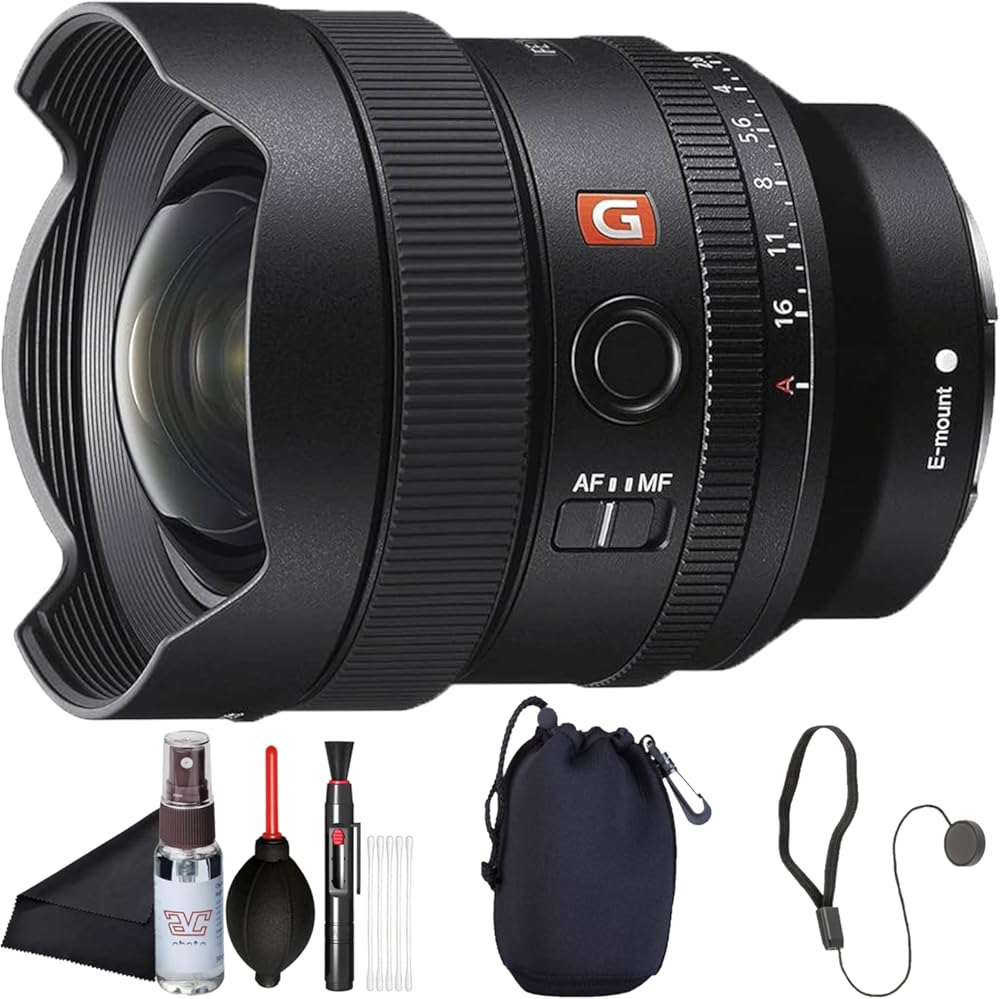 Sony FE 14 mm F1.8 GM Ultra-Wide Prime Lens (SEL14F18GM) G Master Optics, Bright F1.8 Aperture | Lens Pouch, Cap Keeper, Cleaning Kit, and More