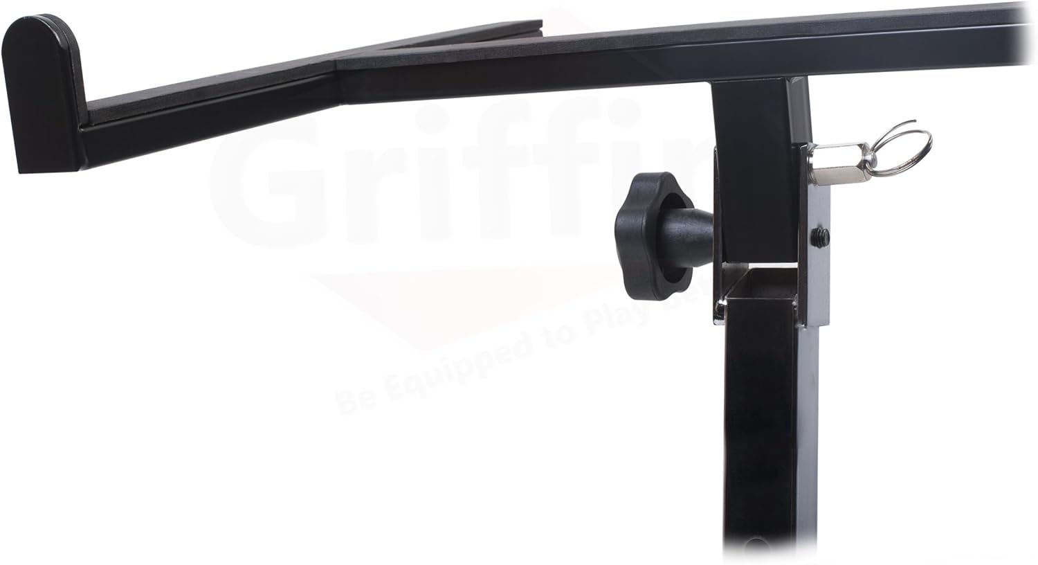 Griffin Rolling Studio Mixer Stand DJ Cart (MobileTILT Series) – Standing Rack On Casters with Adjustable Height – Portable Mount Turntable Holder For Digital Drum Machine, Mixing Audio Music Gear