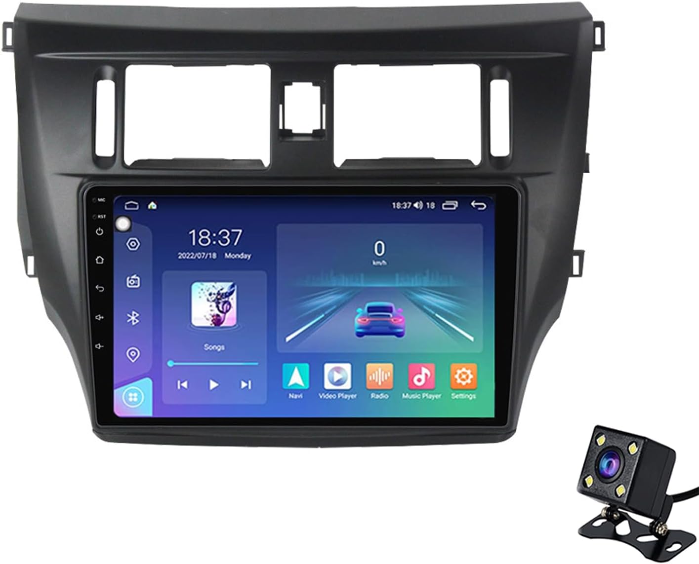 2 DIN Car Stereo with Wireless CarPlay and Android Auto, Portable 9