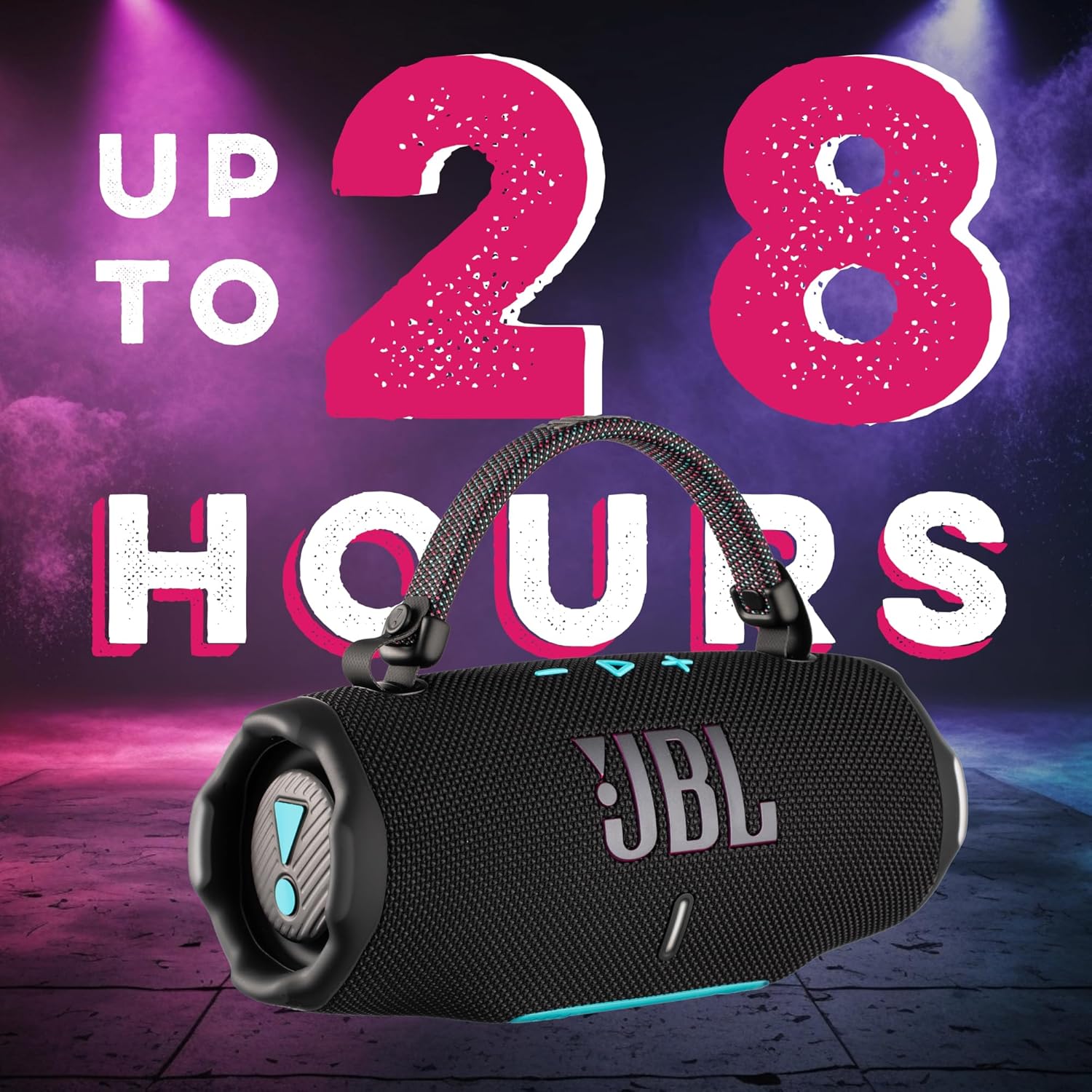 JBL Charge 6 Portable Bluetooth Speaker (Black) | IP68 Waterproof, DustProof, and DropProof, Outdoor Wireless Audio |28Hrs Playtime + Travel Case Bundle