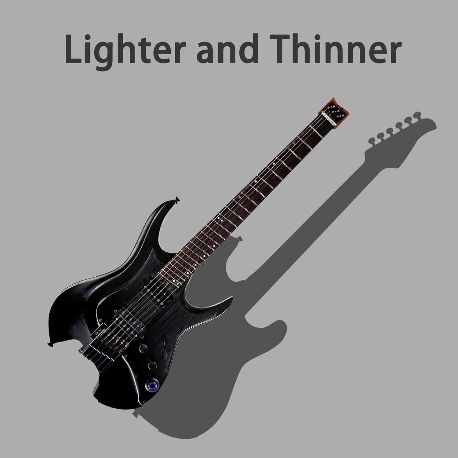 GTRS W800 Professional Electric Guitar Kit with Intelligent Process System Guitar Simulations Effects Drum Looper Metronome Support App Control for Recording Performance Practice(Black)