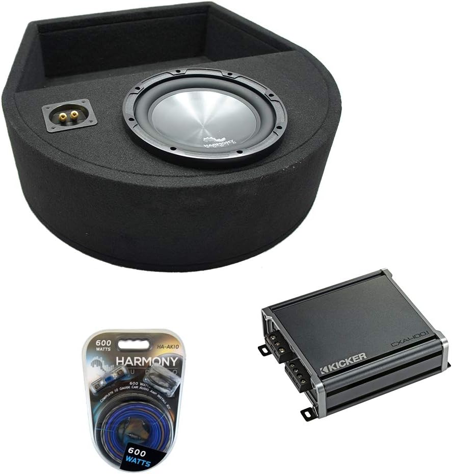 American Sound Connection 1X10-SPAREBOX Universal Sealed Replacement Spare Tire Custom Sub Box, HA-R104 Rhythm Series 10