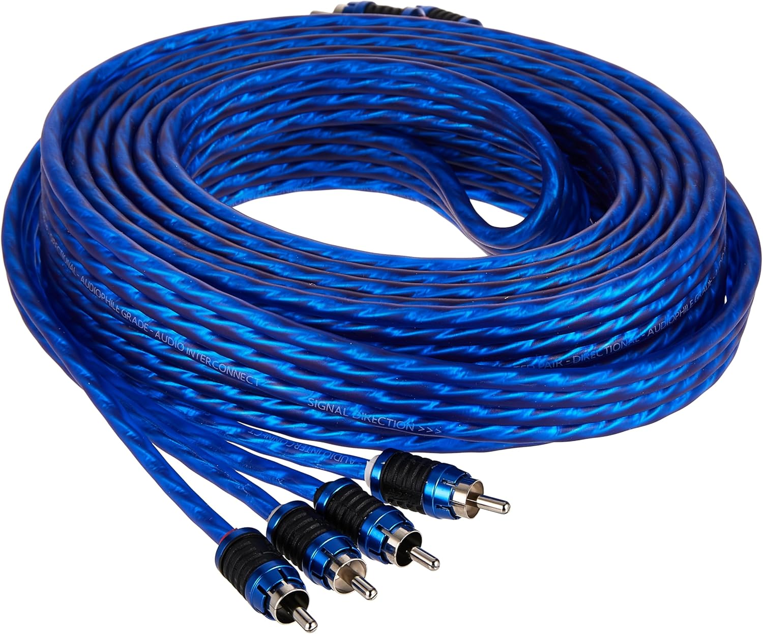 Stinger SI6417 17-Foot 4-Channel 6000 Series Audiophile Grade RCA Interconnect Cable