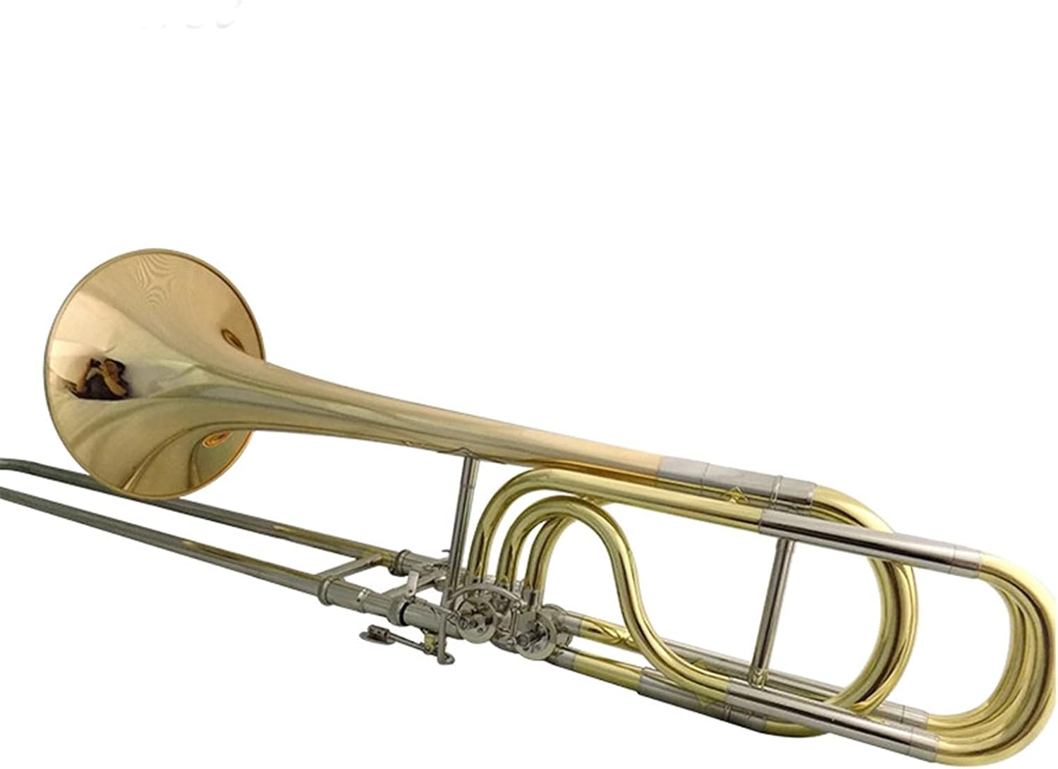 Standard Trombone Bb/F/EB/D Bass Trombones with Case Mouthpiece Gold Brass Bell Trombone Musical Instruments Trombon Lacquer Silver Plated Valve Trombone