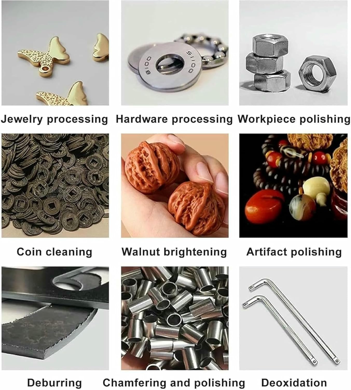Vibrating Polishing Drum, Rock Polisher, Gemstone Polishing Machine for Metal Parts Jade and Auto Parts