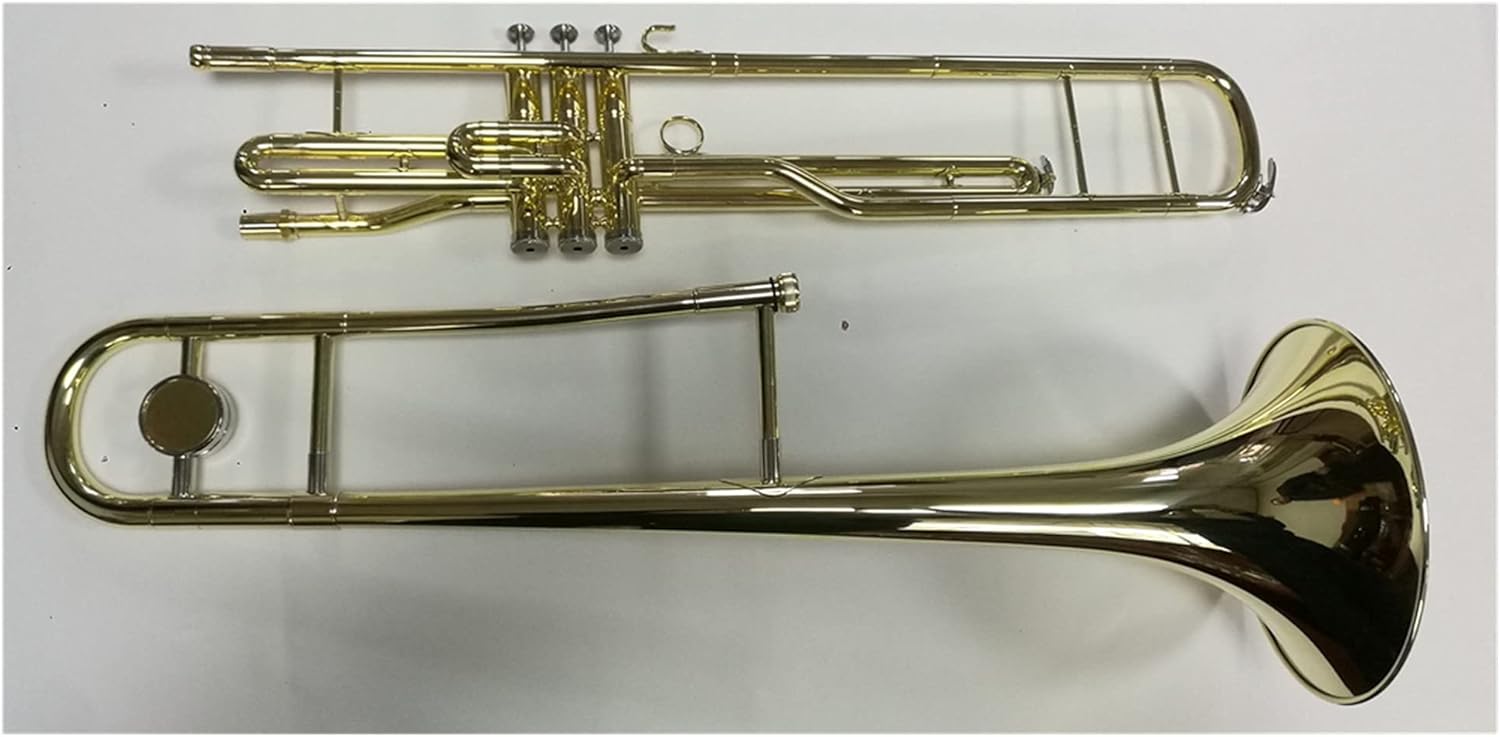 Student Trombone Gold Lacquer C Key Piston Valves Trombone Trombone Kit