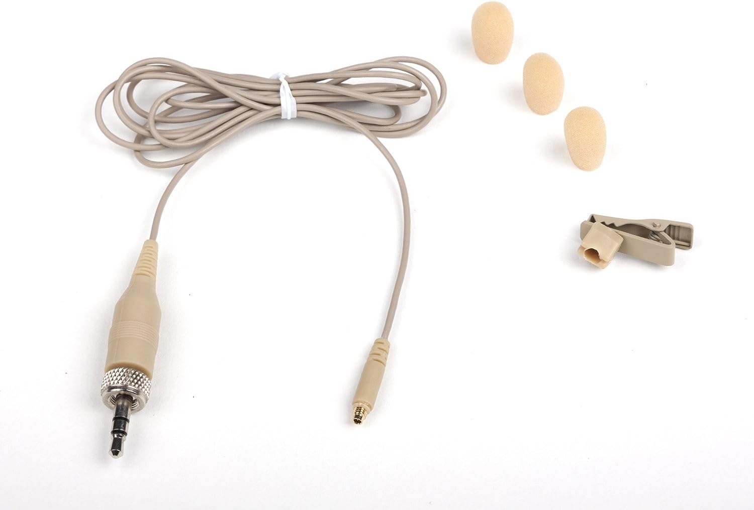 Samson SE50x Omnidirectional Microminiature Earset Microphone with Four Adapter Cables Compatible with Most Popular Wireless Systems, Tan & EC10TM Tan Replacement Cable for SE10