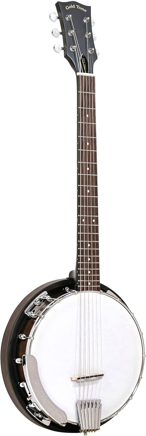 Gold Tone CC-Banjitar Cripple Creek Banjo (Six String, Vintage Brown)