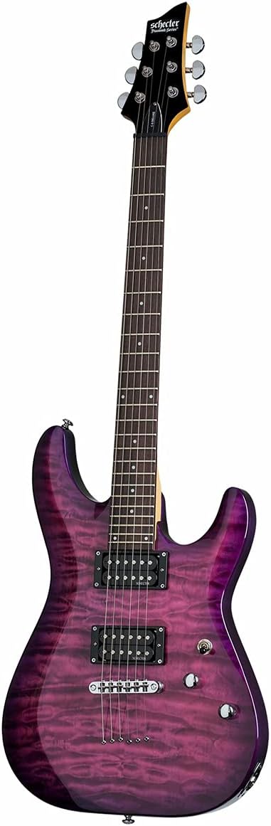 Schecter C-6 Plus Solid-Body Electric Guitar, EM