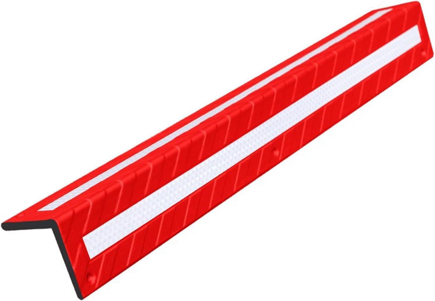 Accessories Car Parking Protector Wall Corner Guard for Parking Garages L-Shape Garage Rubber Column Anti-Impact Reflective Yellow Strip Corner Guard 0.3/0.4in Thick(Rosso,2pcs-1cm)