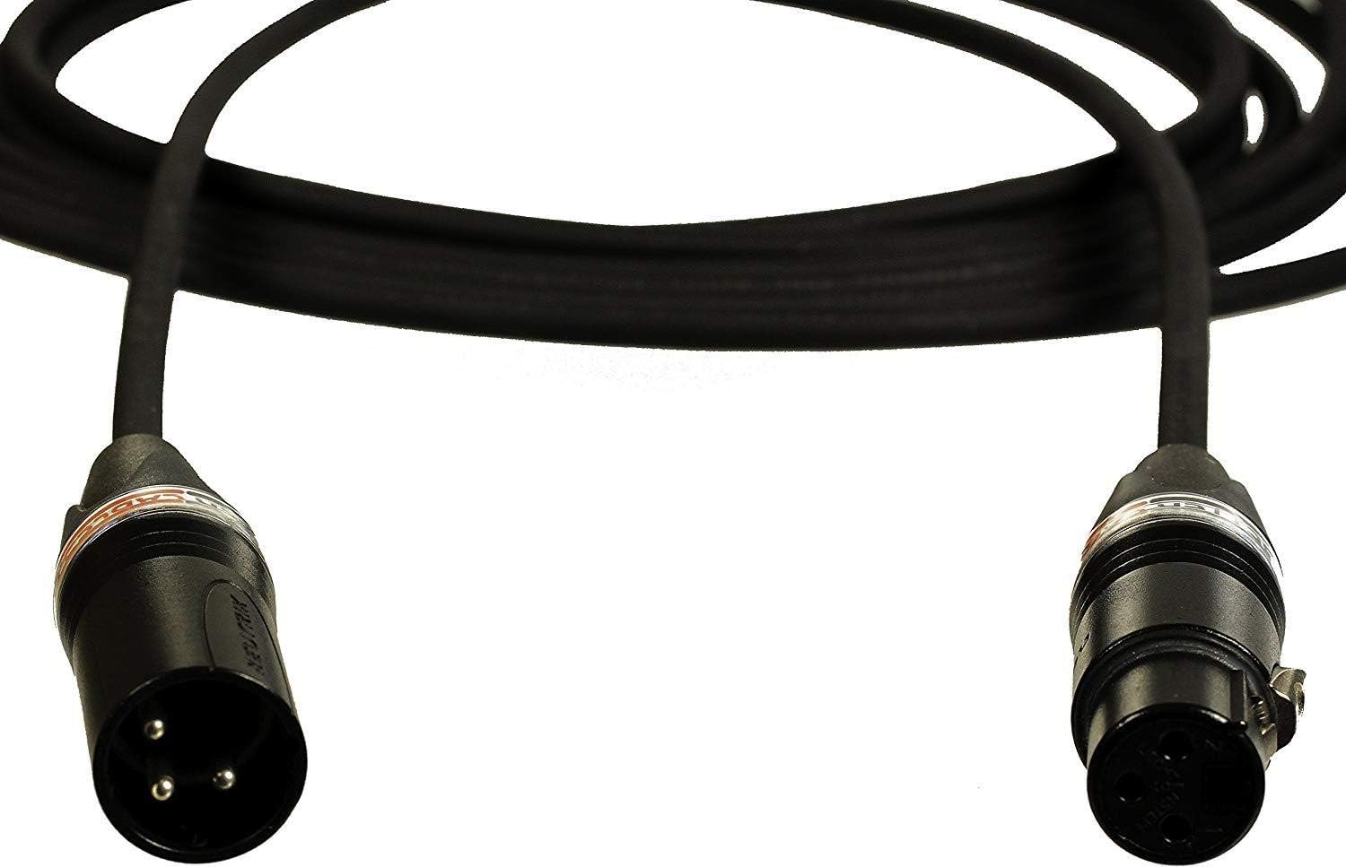 Silver Serpent Stage and Studio Reference Microphone Cable - High-End, High-Performance, Silver/Copper Hybrid, Low-Capacitance, Professional Mic Cable - 3 Feet