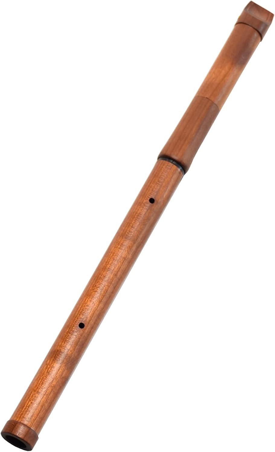 Chromatic Wooden Whistle iVolga PCS-01 key of C Flute Folk Wind Music Instrument Stabilized Wood Peny Whistle, Brown wood
