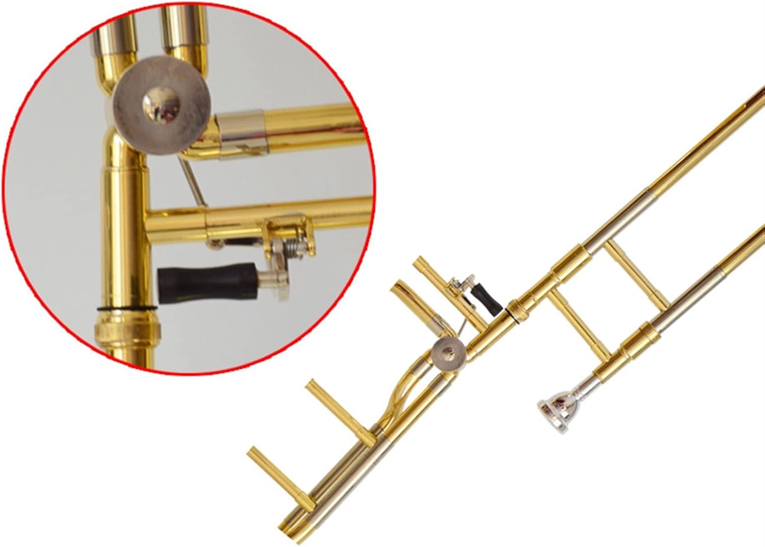 TSTS B-Flat Tenor Trombone Imitation Gold Paint Treatment Beginner Trombone