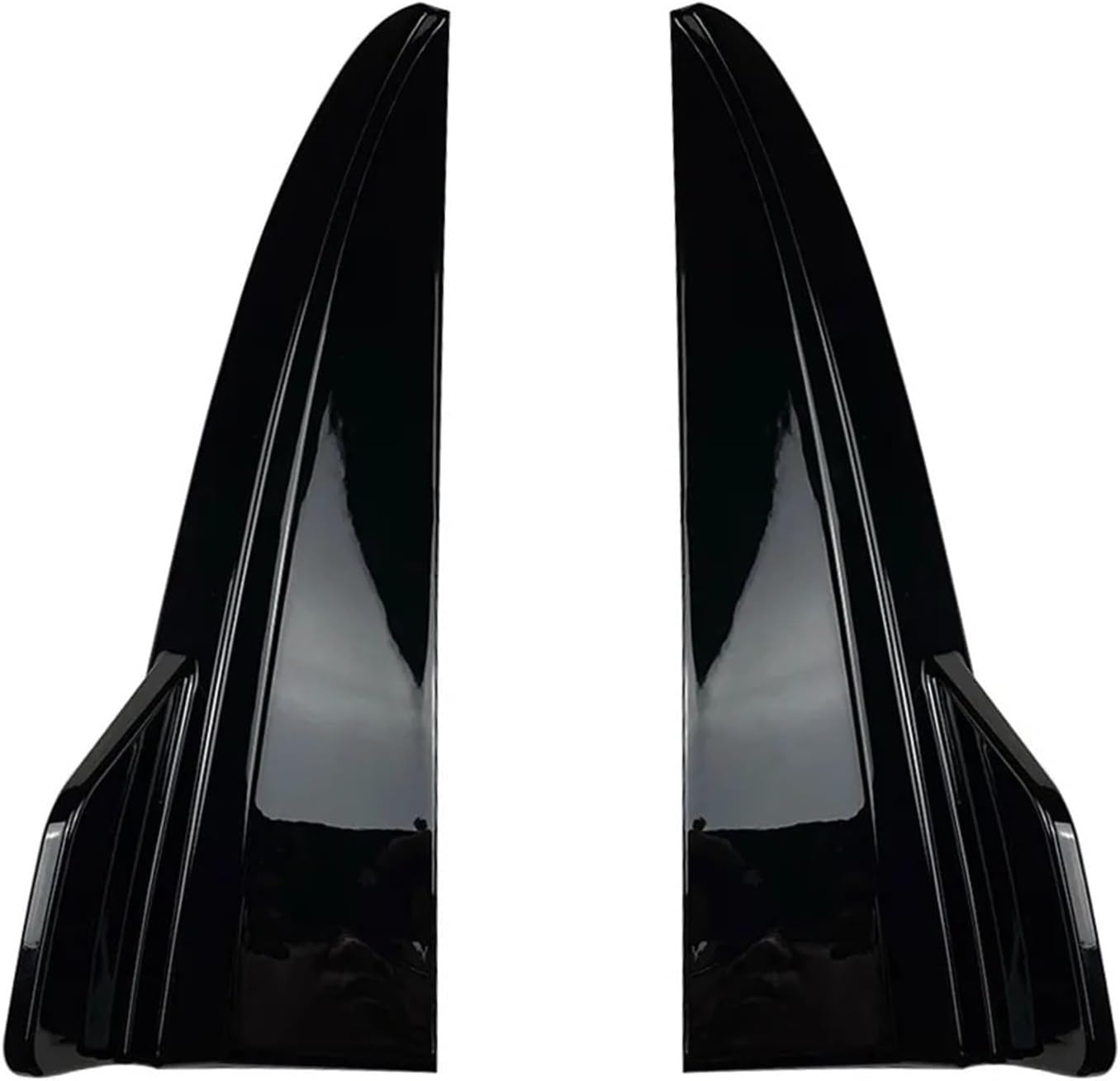 Car Rear Bumper Diffuser Side Splitters Compatible for C Class W205 C180 C200 C260 C43 AMG 2015-2021 Side Bumper splitters(Glossy black1)