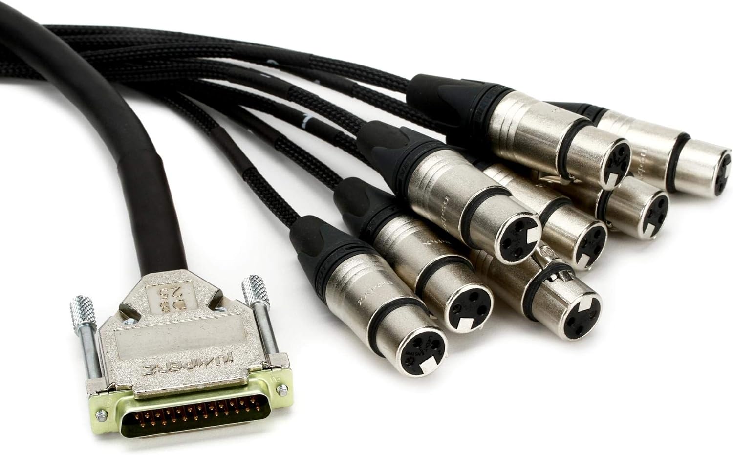 JUMPERZ JDB25-XLRF ZipLine DB25 to XLR Female 8-channel Analog Audio Interface Cable - 5 foot
