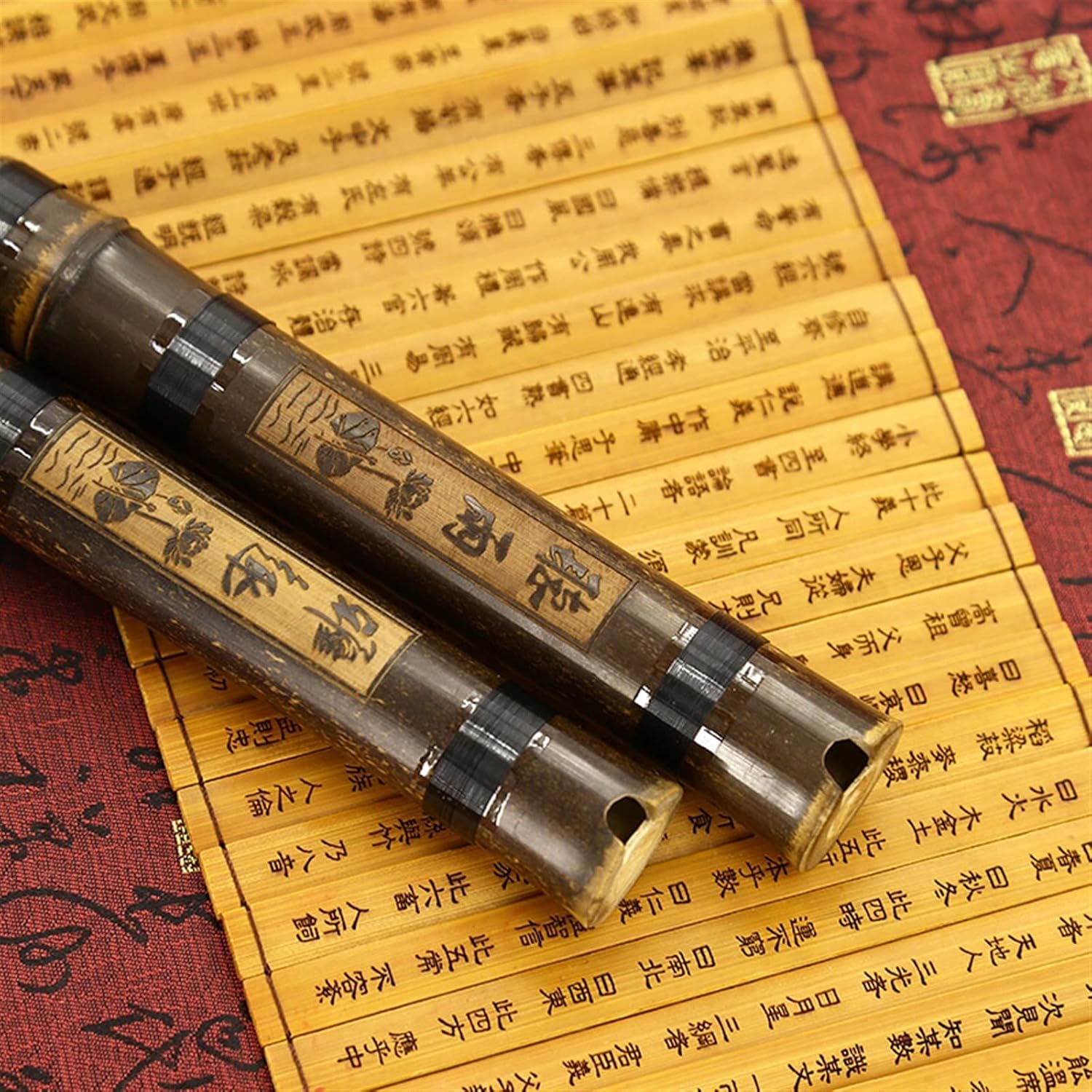 Chinese Bamboo Flute Three-Section Purple Bamboo Hole Flute F/G Tone Wind Instrument Beginner Students 8-Hole Purple Bamboo Xiao (Color : F)