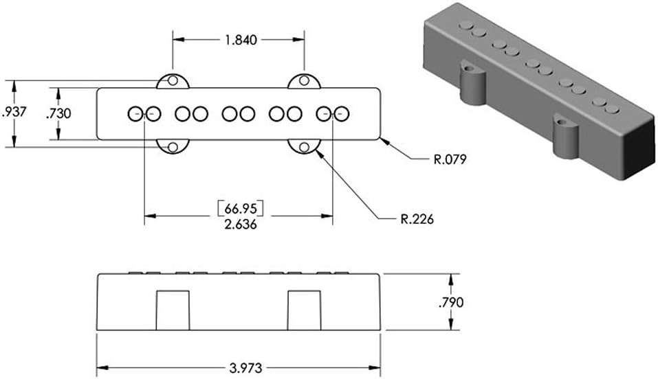 Seymour Duncan SJ5 Single Coils Jazz Bass Pickup Black