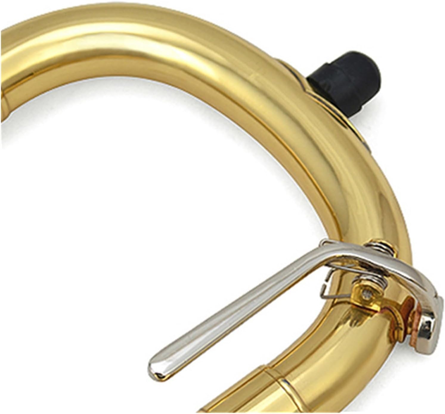 Adult Trombone Instrument Professional Playing Trombone Instrument B Flat Tenor String Pipe Suitable For Beginners(Silver)